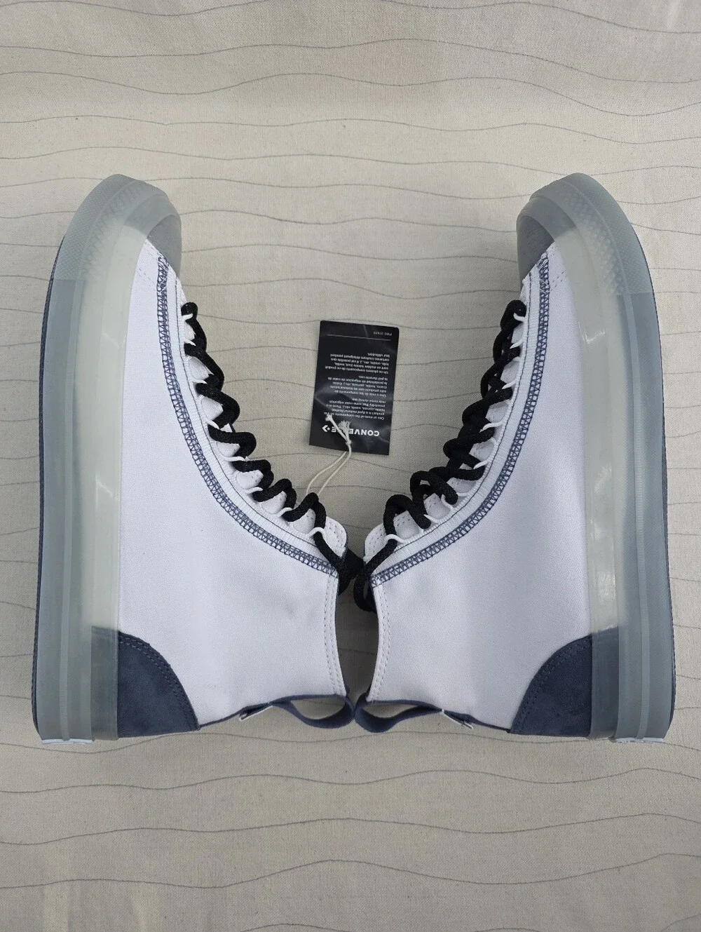 Converse Mens Chuck Taylor All Star CX EXP2 White Blue Shoes A12869C Size 10.5 - Picture 10 of 12